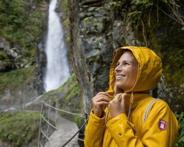 Eifersbacher Wasserfall bei Regen - Region St. Johann in Tirol